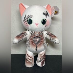 TATTOO ZOO OMNIA CLAIRVOYANT KITTY CAT PLUSH STUFFED ANIMAL 14" New With Tag